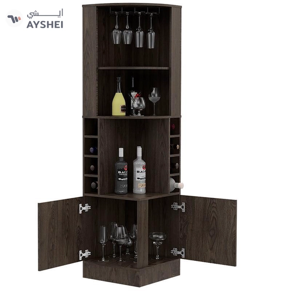 Syrah Corner Bar Cabinet