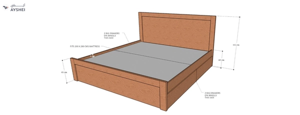 Terra Box Drawer Storage Bed