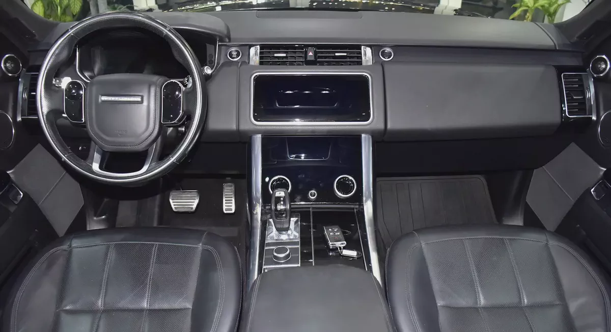 AED 2,161 EMi at 0% DP | Land Rover Range Rover Sport HSE ( 2021 Model ) in Black Color American Spe-10-10