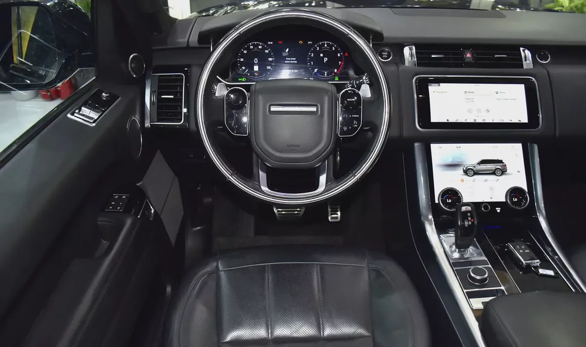 AED 2,161 EMi at 0% DP | Land Rover Range Rover Sport HSE ( 2021 Model ) in Black Color American Spe-11-11