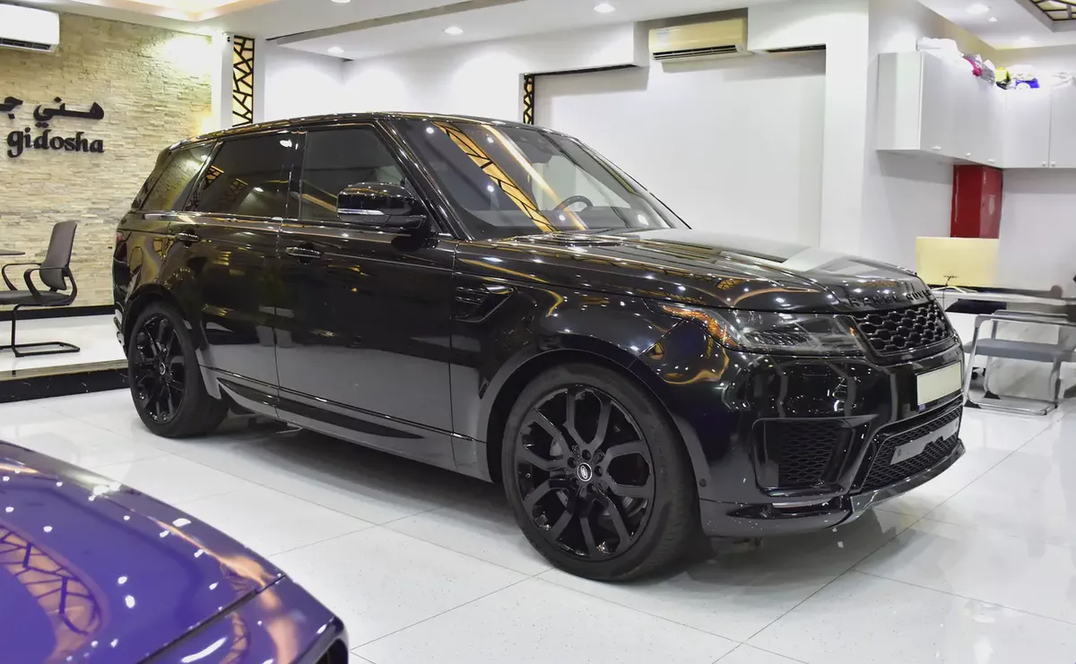 AED 2,161 EMi at 0% DP | Land Rover Range Rover Sport HSE ( 2021 Model ) in Black Color American Spe-2-2