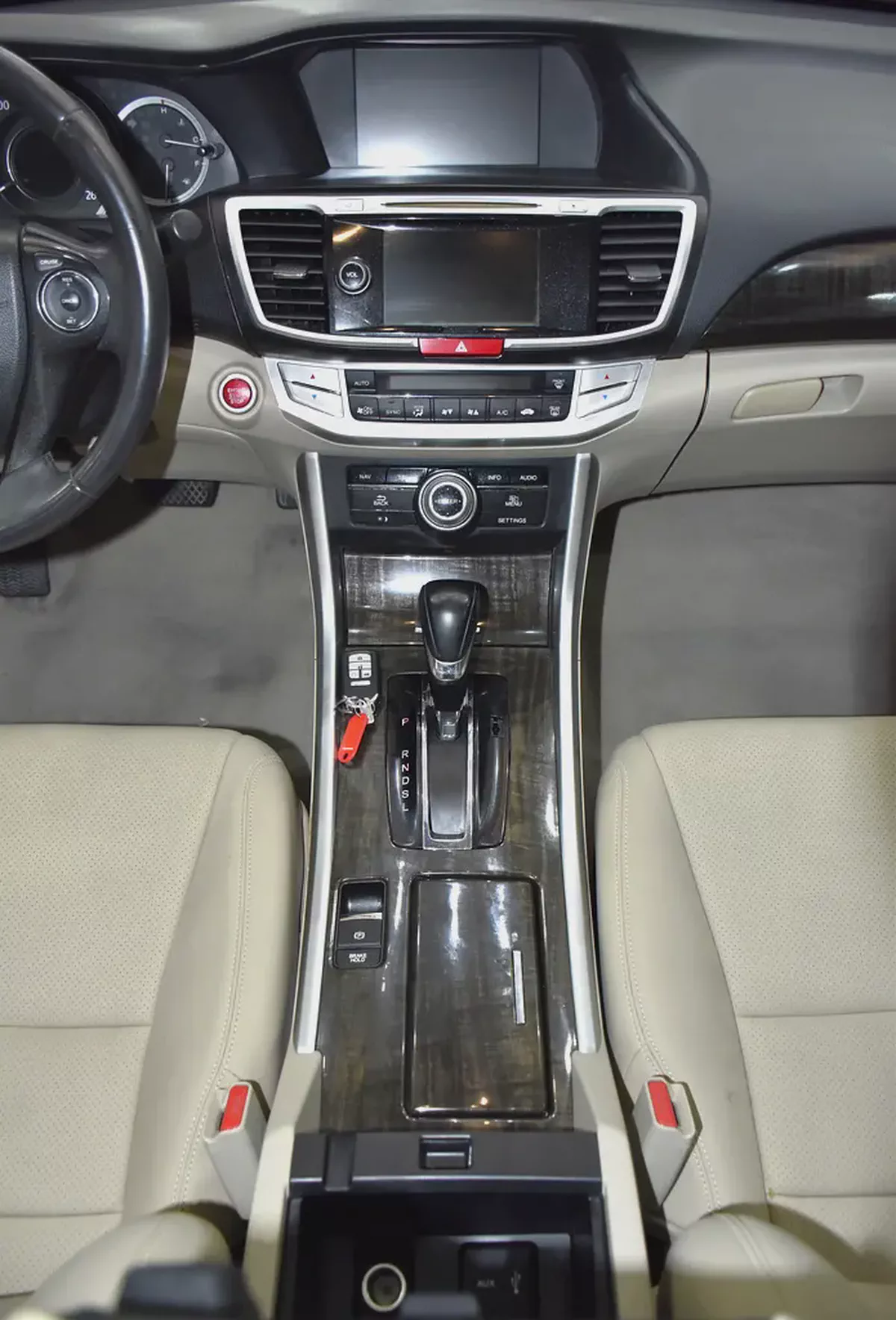 EXCELLENT DEAL for our Honda Accord i-Vtec ( 2016 Model ) in Burgundy Color GCC Specs-15-15
