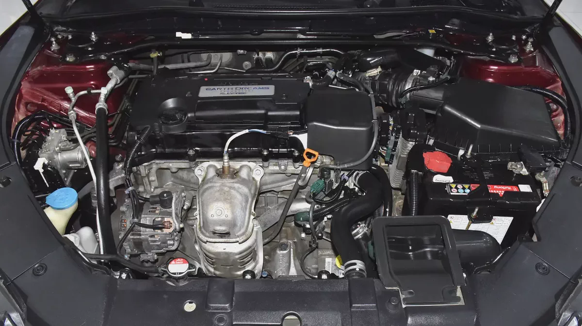 EXCELLENT DEAL for our Honda Accord i-Vtec ( 2016 Model ) in Burgundy Color GCC Specs-17-17
