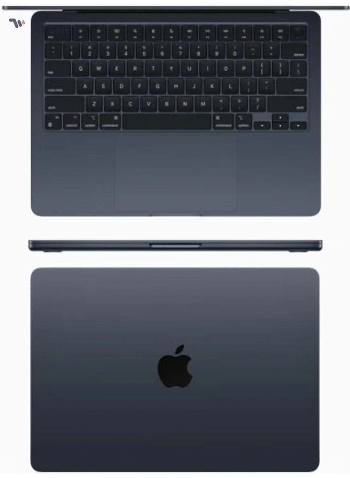 Apple MacBook Air MC7X4 13.6-Inch Display : Apple M2 chip with 8-core CPU and 8-core GPU, 16GB RAM/256GB SSD(International Version) English Midnight-2-2