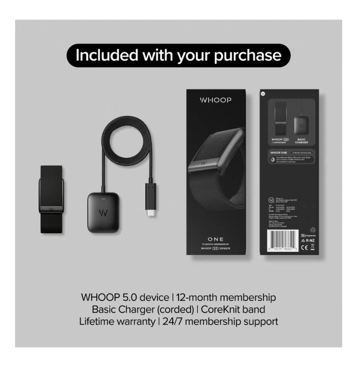 WHOOP One – 12-Month Membership – 5.0 Health and Fitness Wearable-1-1