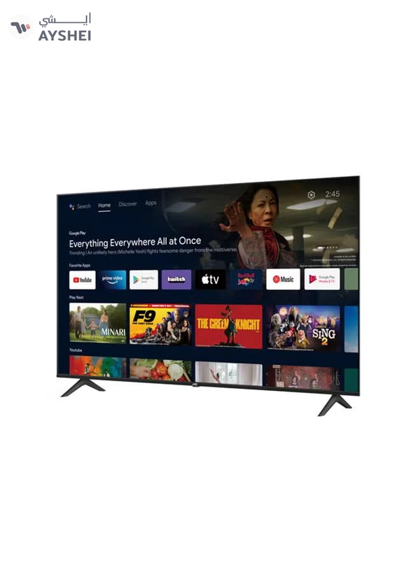 JVC 75-Inch Edgeless 4K QLED Official Google Certified Android Smart TV With Dolby Vidion.Atmos, Chrome Cast Built In and "OK GOOGLE" Voice Remote - LT-75NQ7115 Black