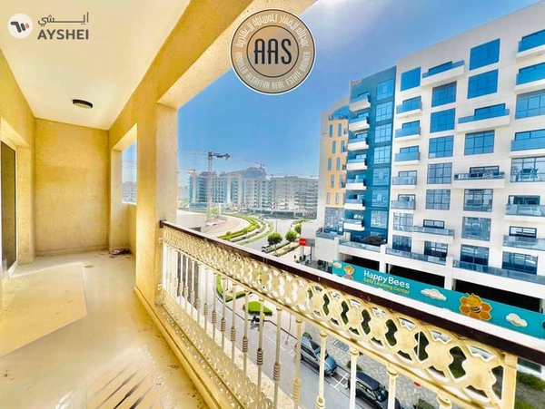 new 1bhk / apartment with kitchen appliances and Specious balcny in Arjan / ready to move / 80k AED