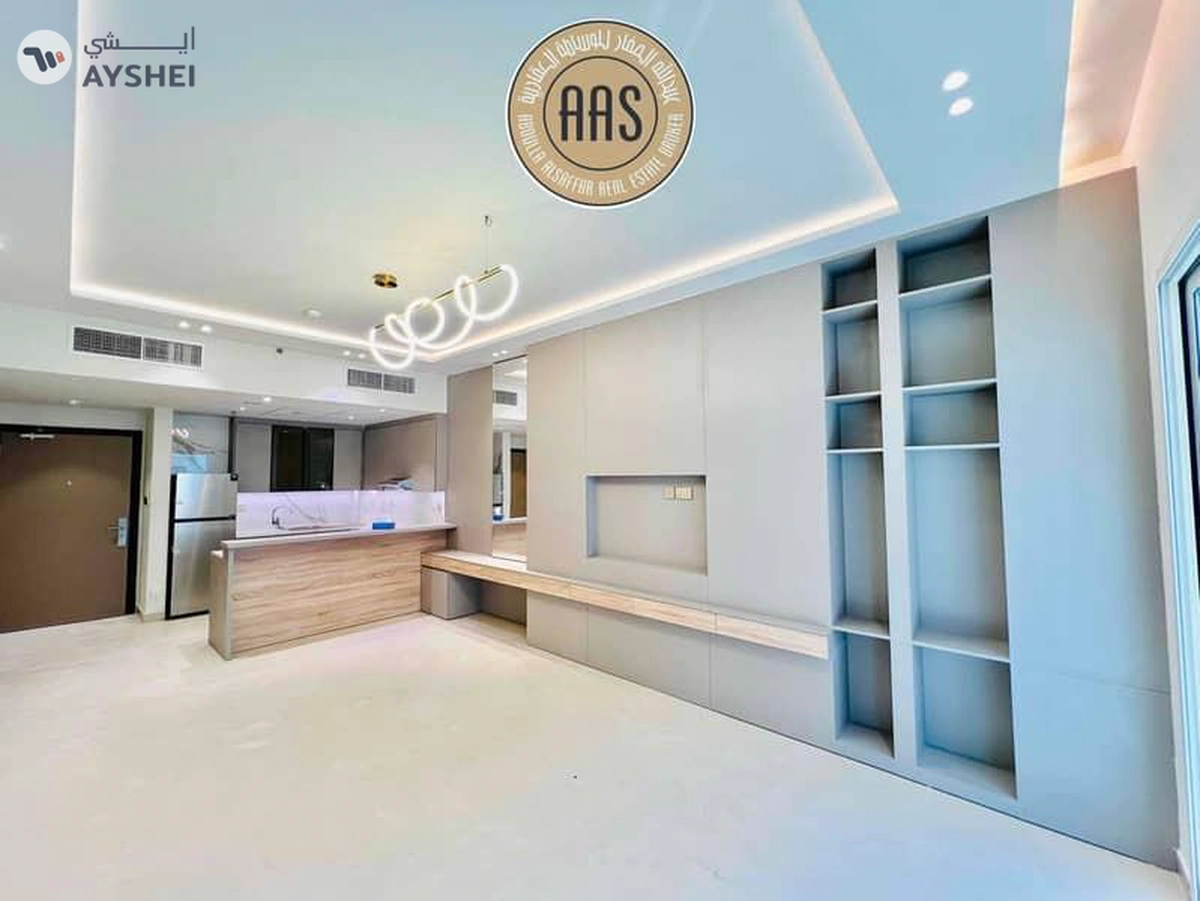 new 1bhk / apartment with kitchen appliances and Specious balcny in Arjan / ready to move / 80k AED-3-3