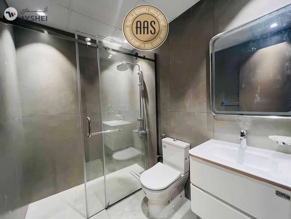 new 1bhk / apartment with kitchen appliances and Specious balcny in Arjan / ready to move / 80k AED