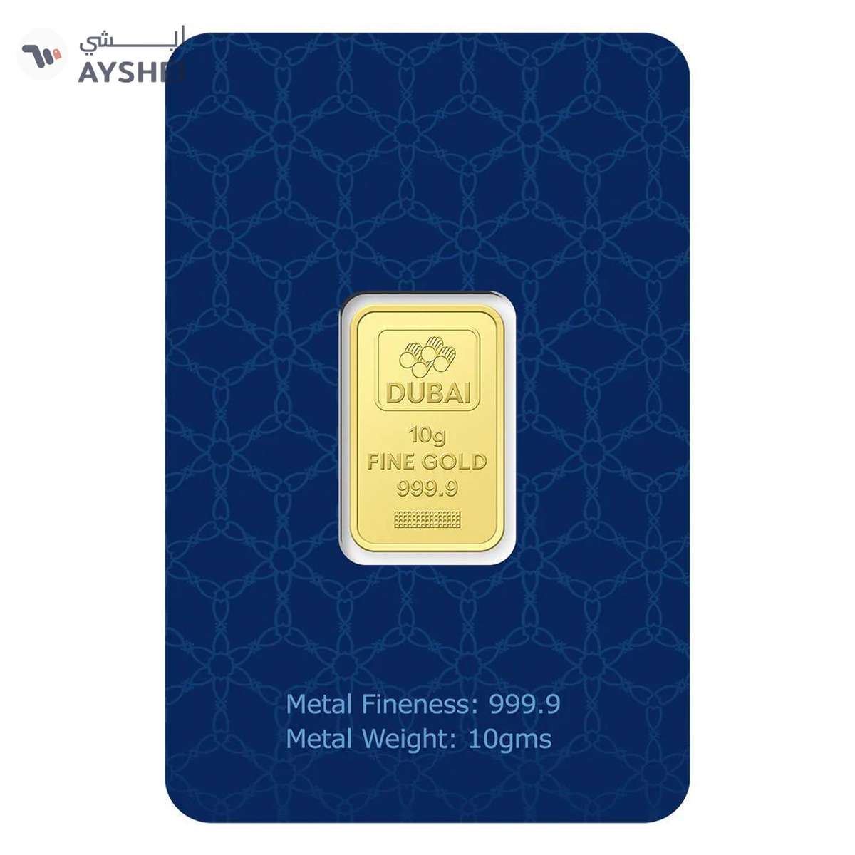 Dubai Gold 10 Grams Pure 999.9 Fine Gold Bar-1-1
