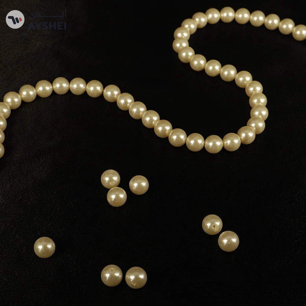 YATAI 2 Pcs 20mm Pearl Beads String Line Chain Garland Flowers DIY Making Jewelry Beads-1-1
