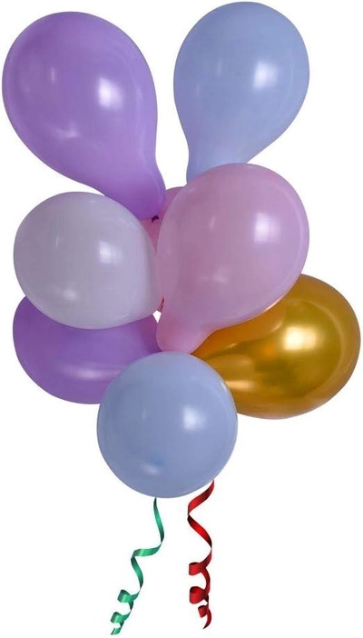 YATAI 50Pcs Balloons With Inflator Free, Assorted Colors Latex Giant Balloons-0