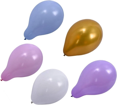 YATAI 50Pcs Balloons With Inflator Free, Assorted Colors Latex Giant Balloons-2