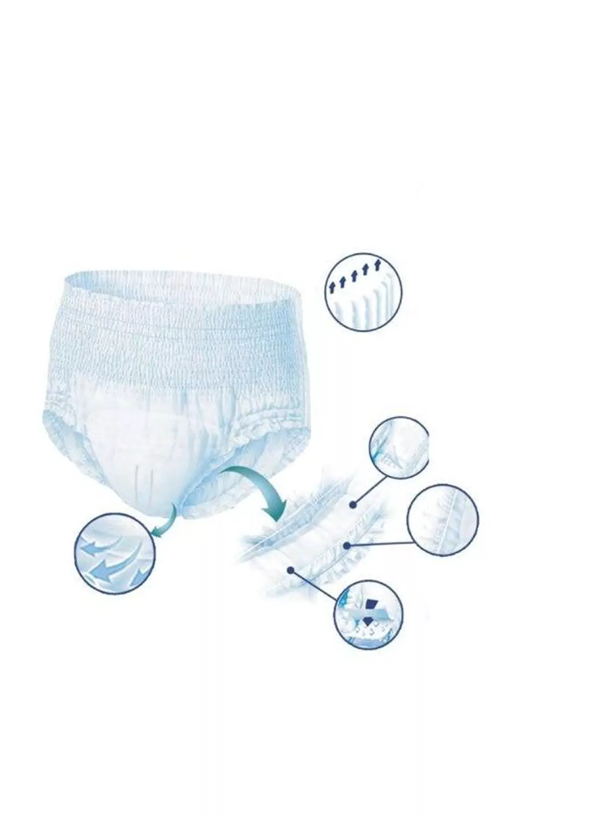 8 pieces Thickened Adult Diapers – Comfortable & Easy to Wear Enjoy superior comfort and dependable protection with thickened adult diapers featuring high absorbency, convenient design, and easy wear and removal for daily personal care and greater confidence.-1-1