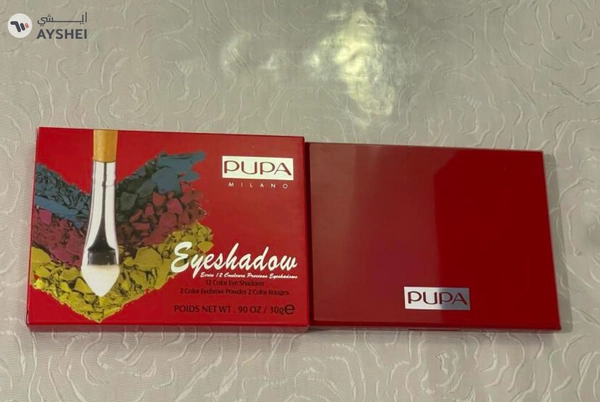 Pupa Milano Eyeshadow Palette 02, 12 Shades Eye Shadows, 2 shades Eyebrow Powder, 2 Shades Powder Blush