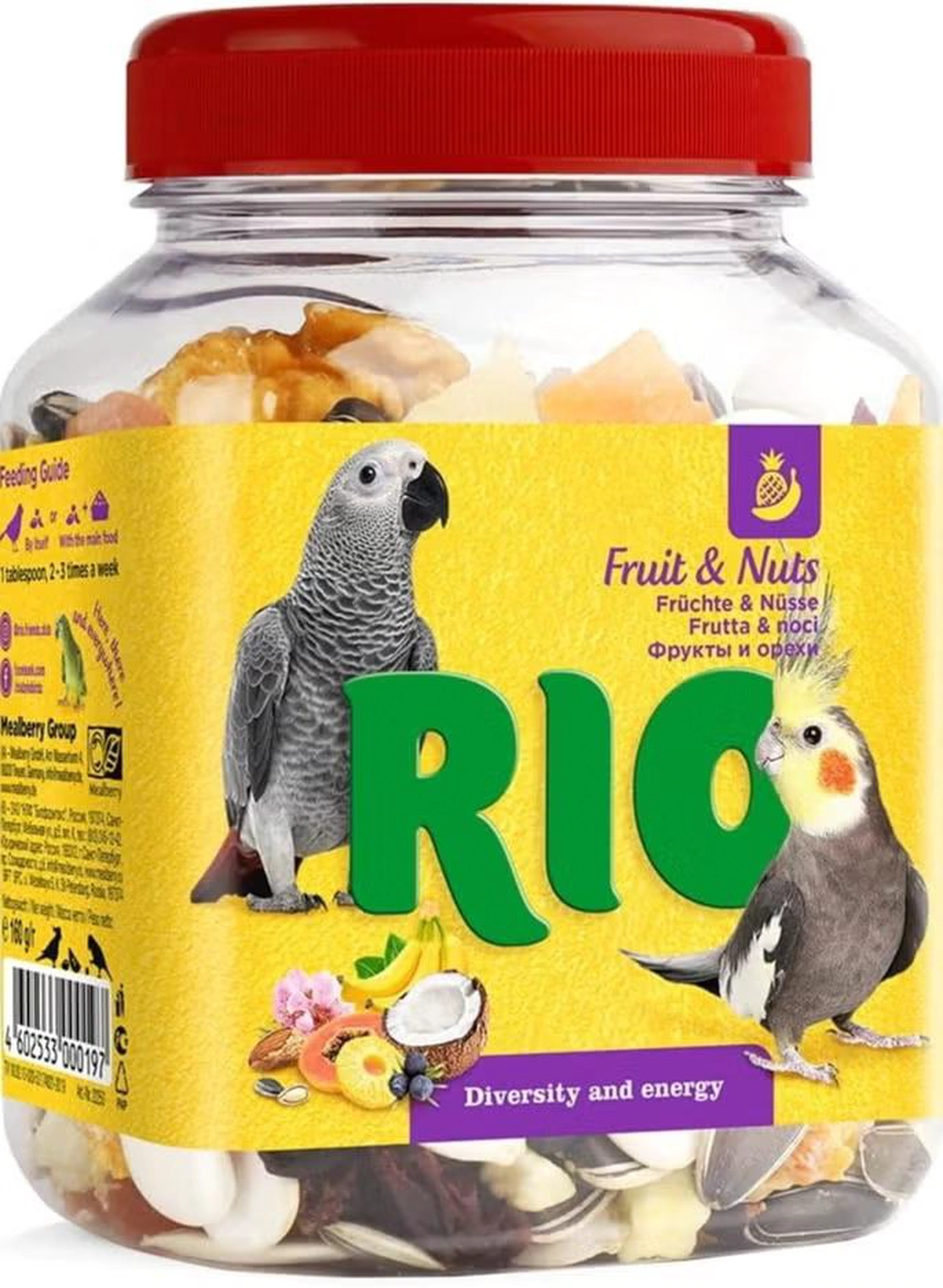 RIO Fruit And Nuts Mix Natural Treats For Birds 160g