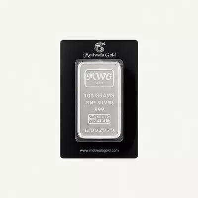 Motiwala Gold 999 Silver Bar - 100g-0