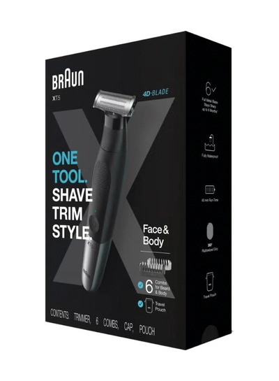 BRAUN Series Xt5 – Beard Trimmer, Electric Razor For Men, Xt5200 Black-3