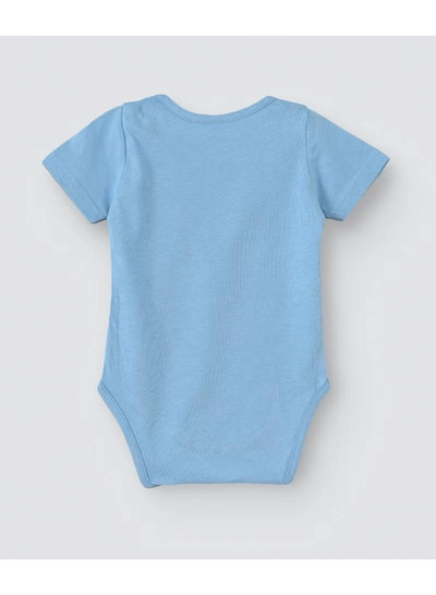 Babyqlo Festive Printed Onesies Sky Blue-1