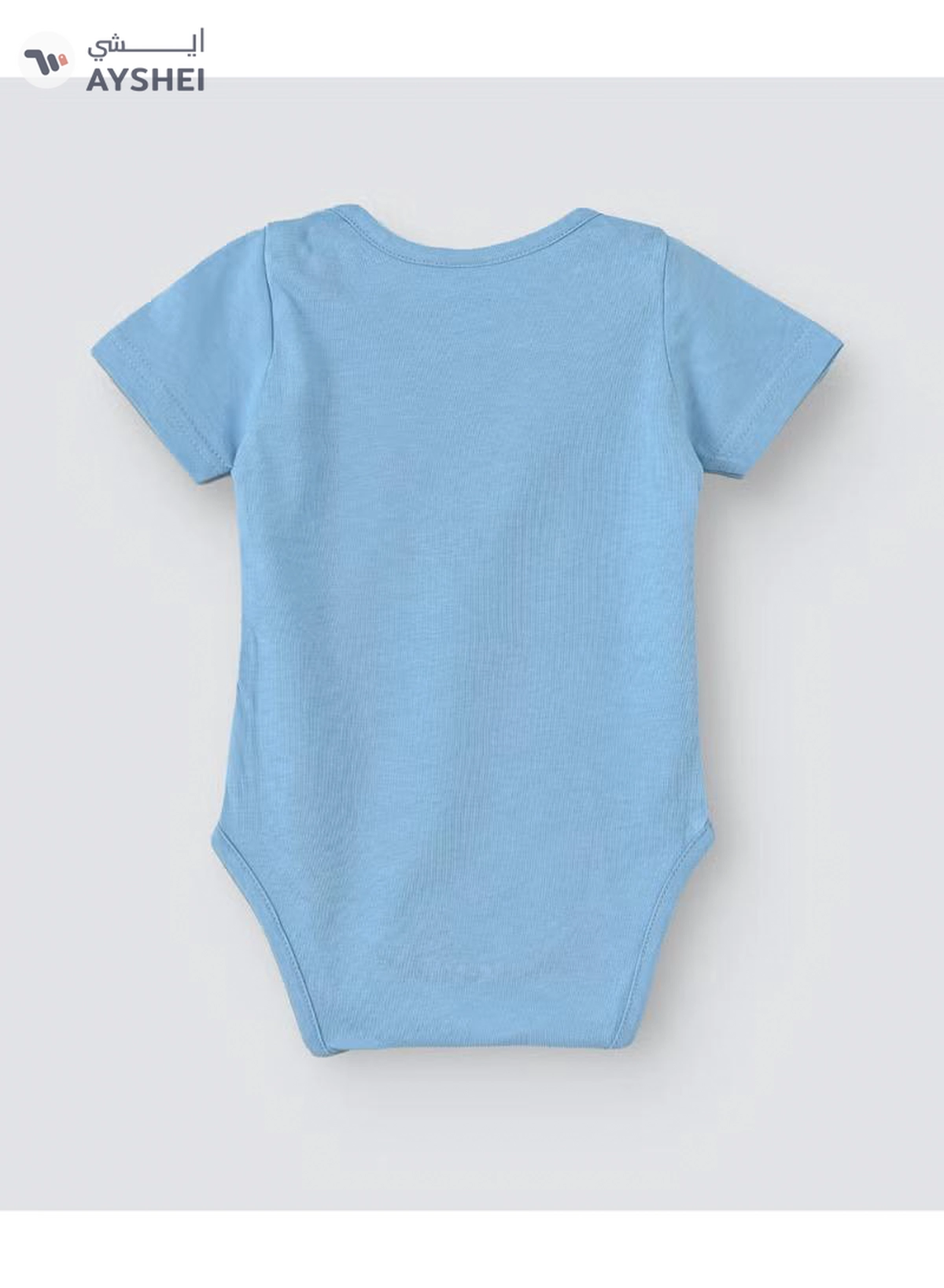 Babyqlo Festive Printed Onesies Sky Blue-1-1