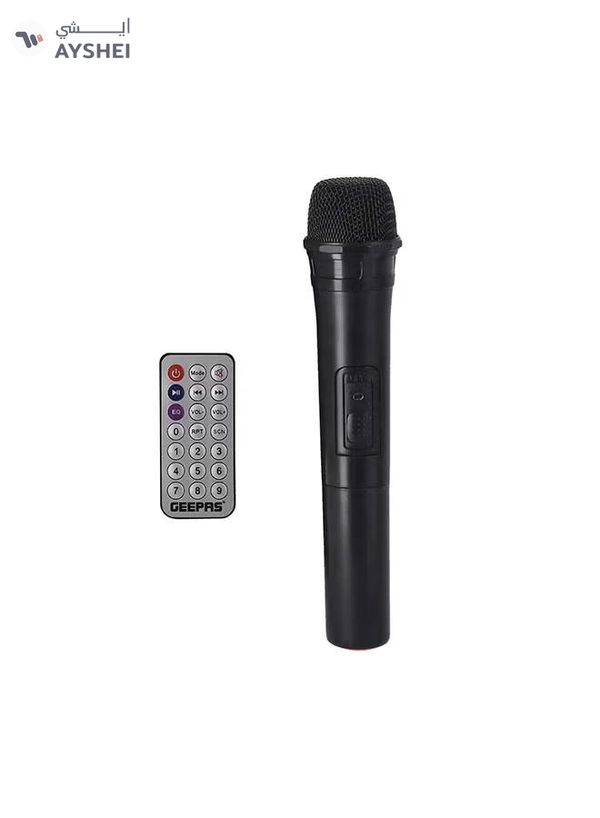 GEEPAS Rechargeable Portable Speaker With 1800 mAh Huge Battery GMS11186 Black