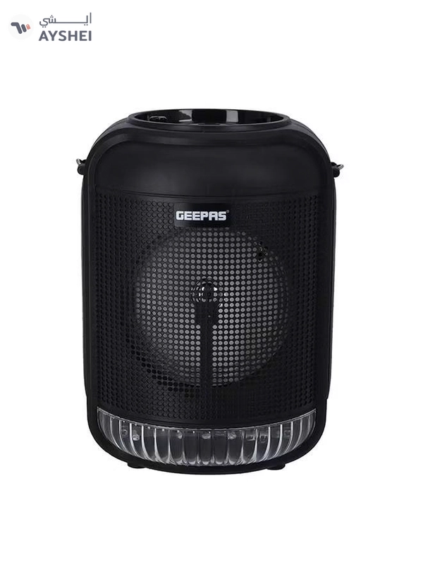 GEEPAS Rechargeable Portable Speaker With 1800 mAh Huge Battery GMS11186 Black