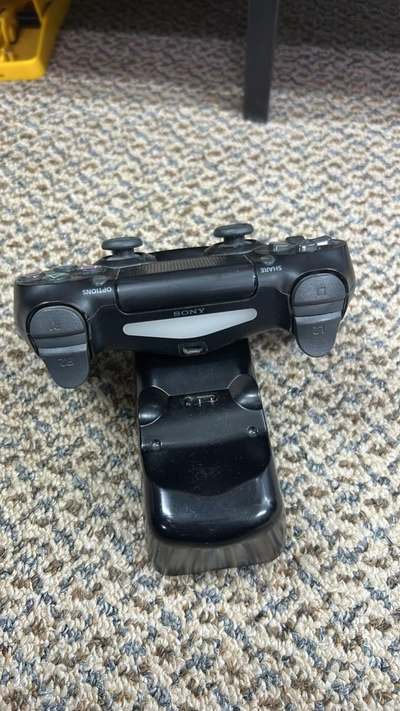 Sony PlayStation 4 Console with DualShock 4 Controller and Dobe Charging Dock-1