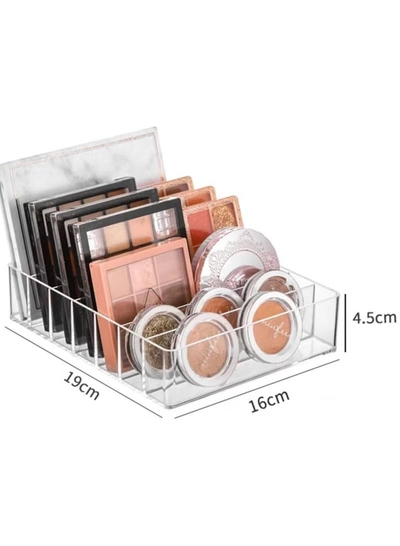Eworld 7-Compartment Acrylic Cosmetic Organizer, Makeup Storage Display Box-1