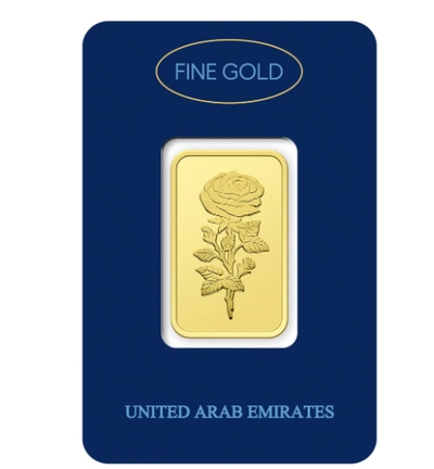 Dubai 1g Pure 999.9 Fine Gold Bar 24KT-3