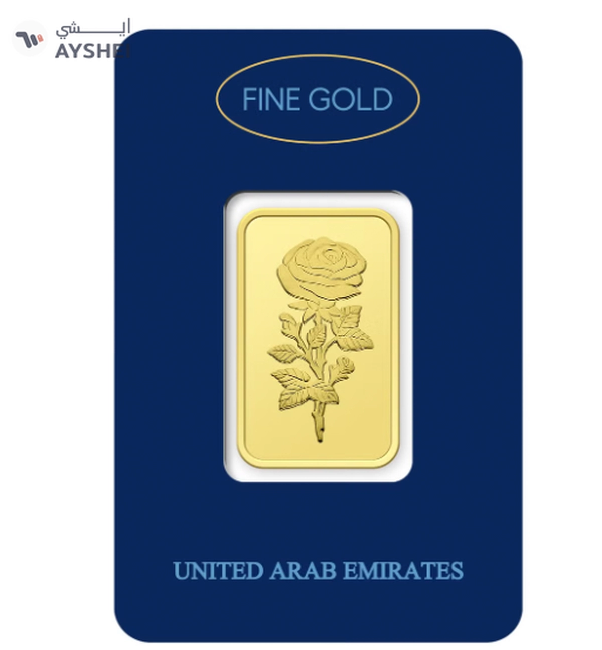 Dubai 1g Pure 999.9 Fine Gold Bar 24KT-3-3