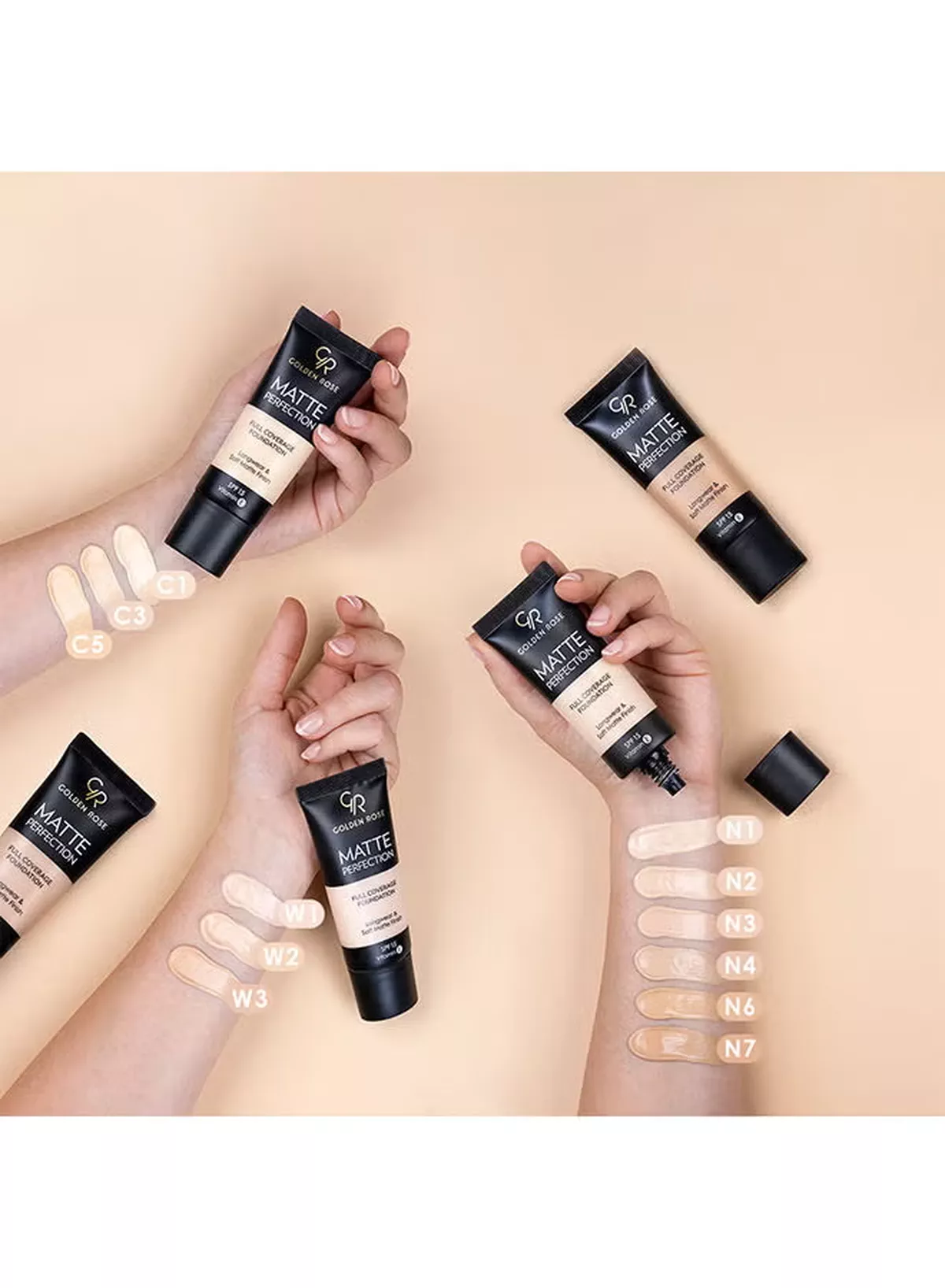Golden Rose GR Matte Perfection Foundation No-Warm 5-2-2