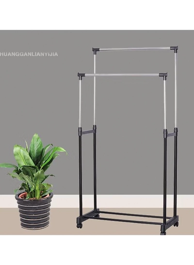 DOUBLE POLE Garment Organizer Black/Sliver 90cm-2