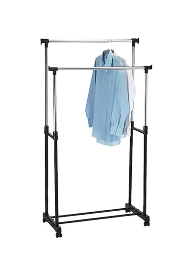 DOUBLE POLE Garment Organizer Black/Sliver 90cm-3
