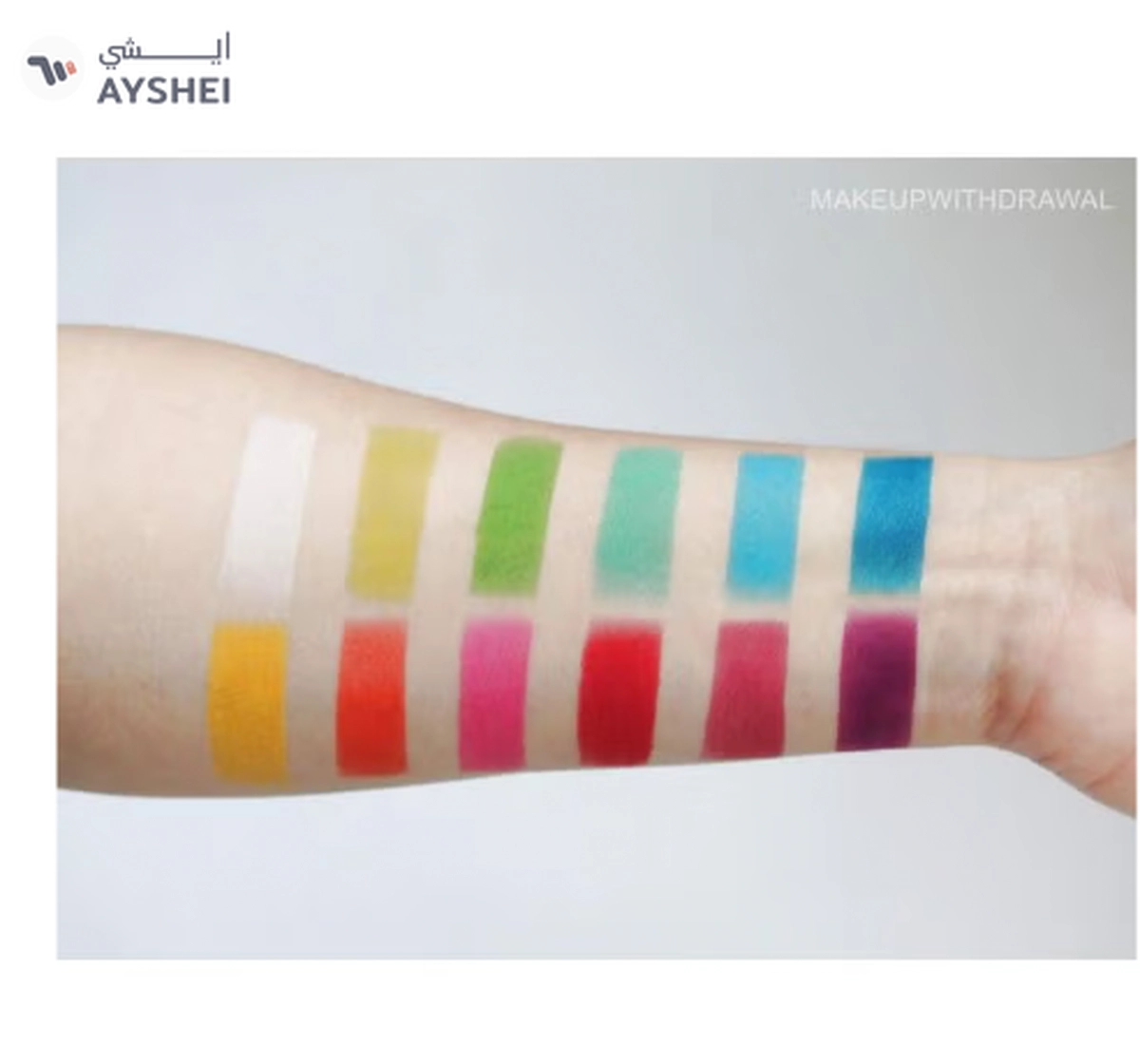 VISEART Editorial Brights Eyeshadow Palette Multicolour-3-3