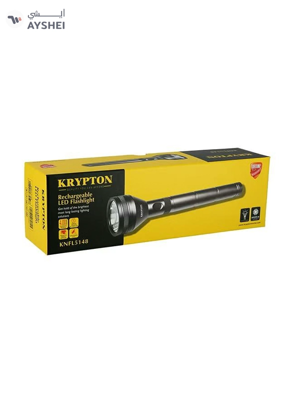  KRYPTON Rechargeable LED Flashlight Black