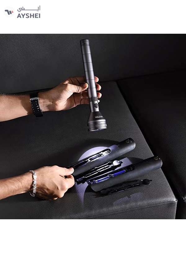  KRYPTON Rechargeable LED Flashlight Black