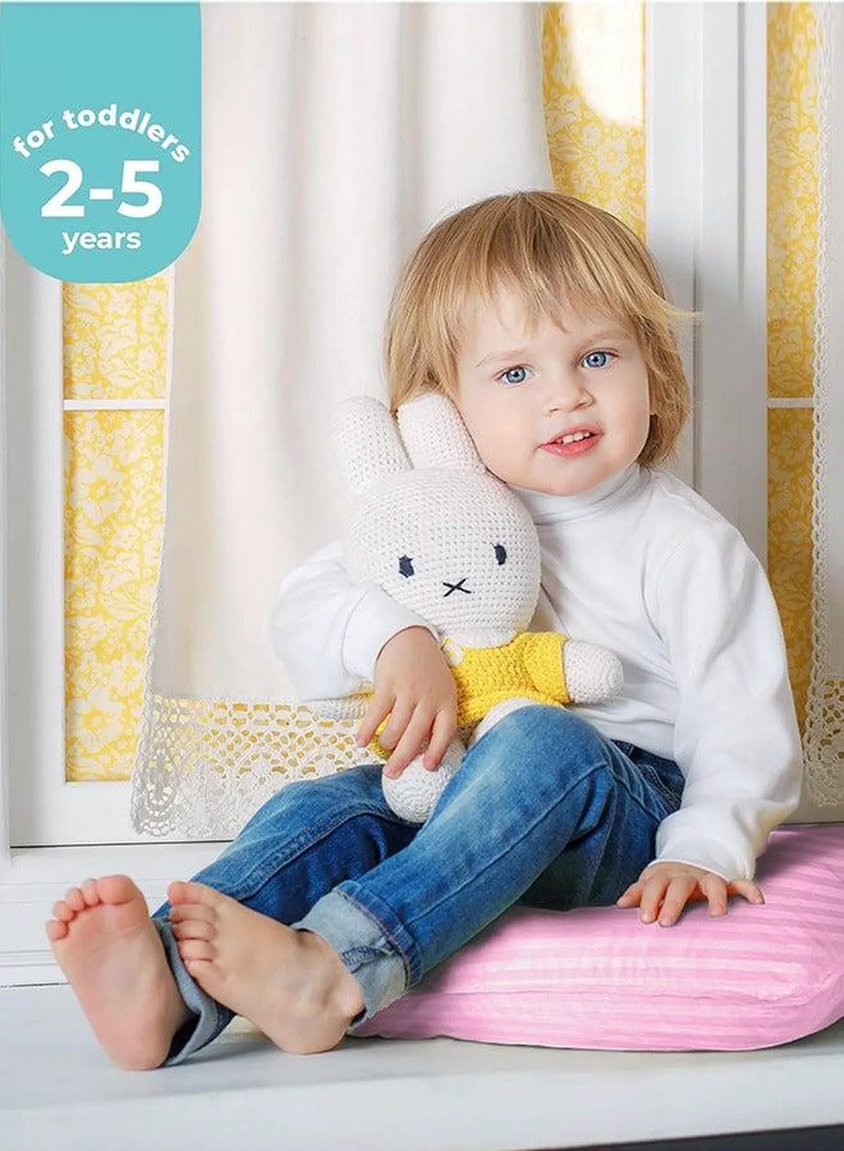 Toddler Baby Sleeping Pillows, Soft Cotton Blend Cover with Polyester Filling, Perfect for Home & Hotel Rooms, Pack of 2 Available in Elegant Pink Color-4-4