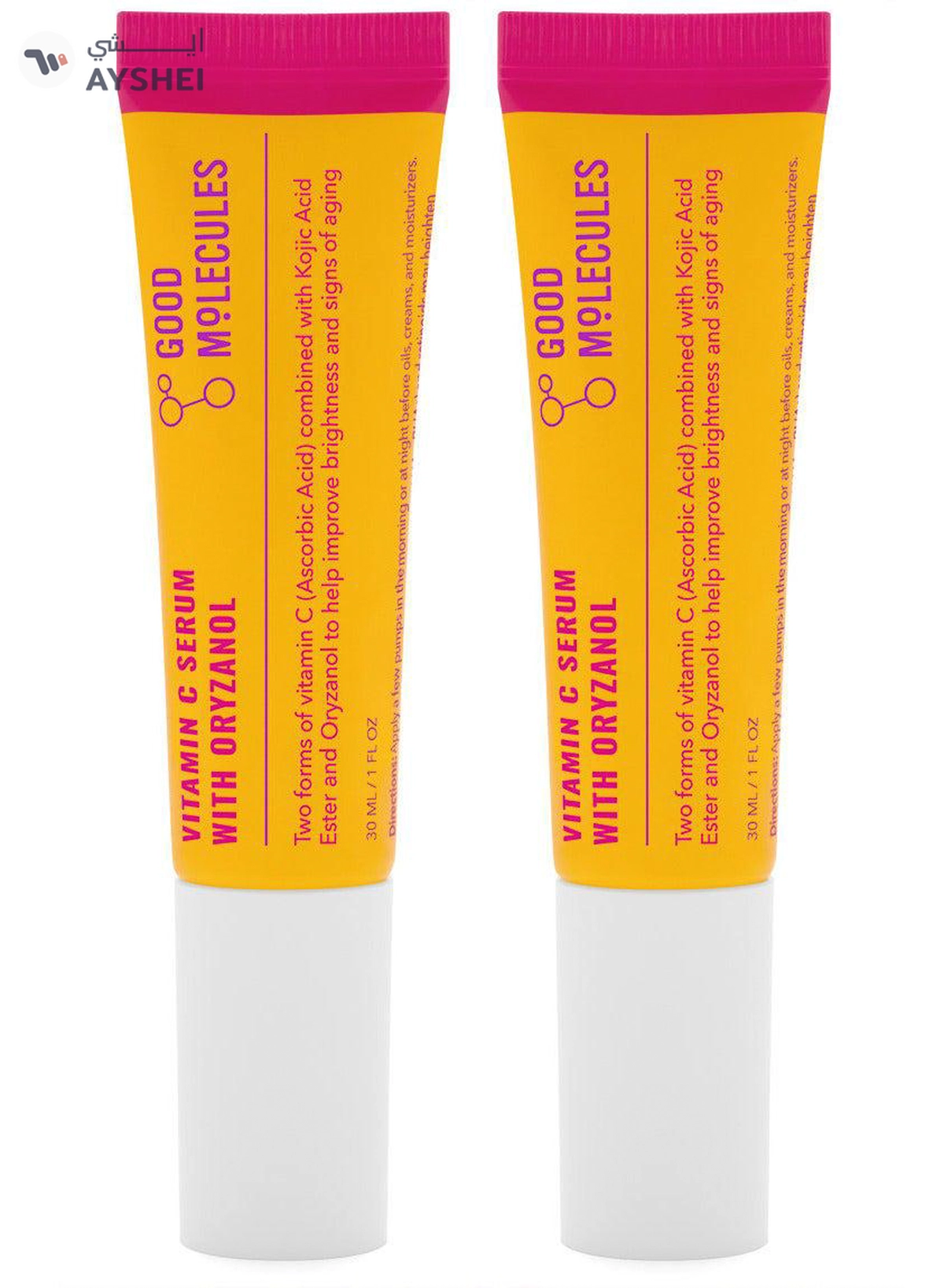 GOOD MOLECULES Vitamin C Serum with Oryzanol 30ml Duo