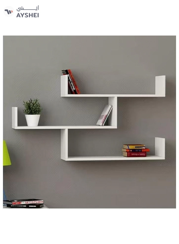 Eworld Set of 3 Wall Mounted Floating Shelf for Decorative and other Stuff