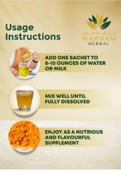 MARHAM HERBAL Curcumarm Sachet: Curcumin and High Protein Supplement-3