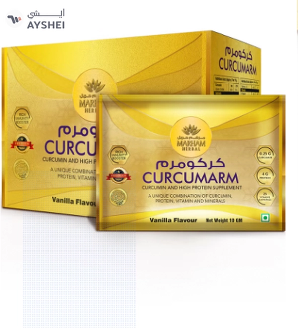 MARHAM HERBAL Curcumarm Sachet: Curcumin and High Protein Supplement
