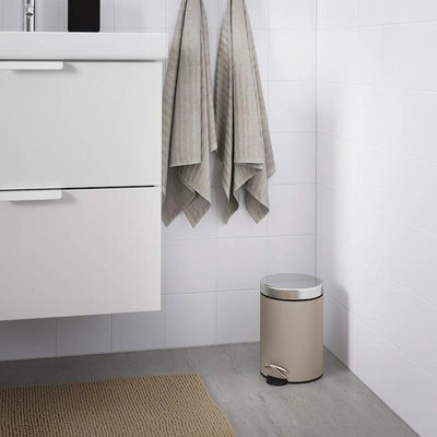 EKOLN Waste bin, beige, 3 l-1
