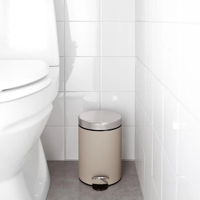 EKOLN Waste bin, beige, 3 l-2
