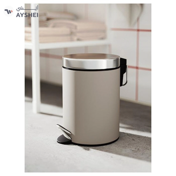 EKOLN Waste bin, beige, 3 l