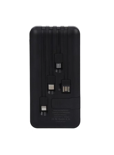 Olsenmark OMPB1819 Power Bank- 10000mAh Quick Charge Battery | Indicator Light | 4 Types of Cables | Quick Charge DC 5V/2.1A | Ideal for Smart Phones, Cameras, Mp4, Tablet, Smart Watches & More-2