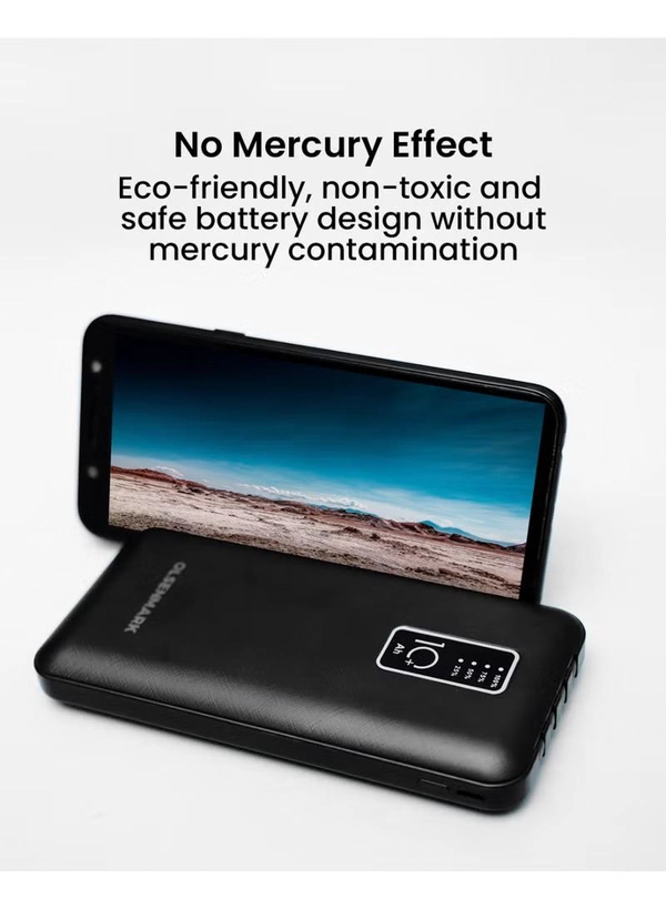 Olsenmark OMPB1819 Power Bank- 10000mAh Quick Charge Battery | Indicator Light | 4 Types of Cables | Quick Charge DC 5V/2.1A | Ideal for Smart Phones, Cameras, Mp4, Tablet, Smart Watches & More