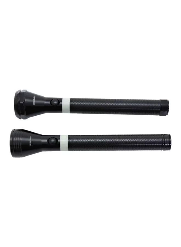Olsenmark 2-Piece Flashlight Set Black 150grams