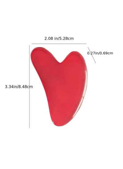 ORiTi Heart Shaped Gua Sha Board Resin Body Massager for Wrinkle Removal andSkin Care - Yellow-1