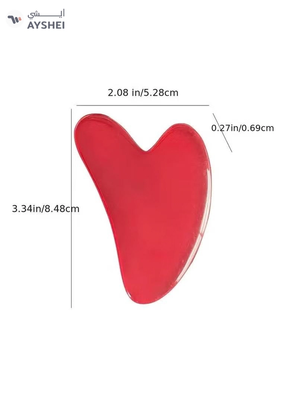 ORiTi Heart Shaped Gua Sha Board Resin Body Massager for Wrinkle Removal andSkin Care - Yellow
