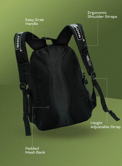PARAJOHN Classic Students School Backpack Navy-1